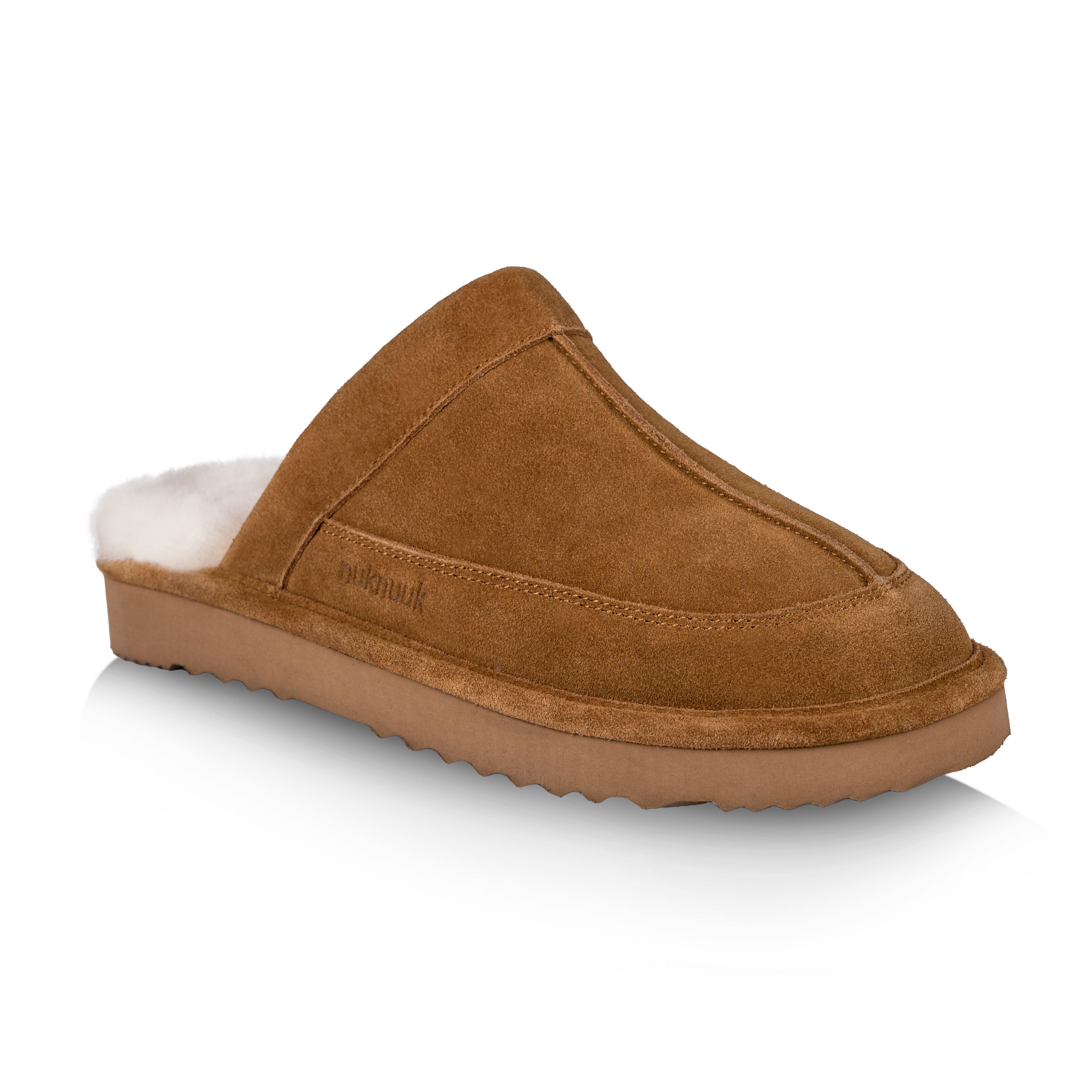 Men's Chestnut Shearling Slippers & Clogs Nuknuuk