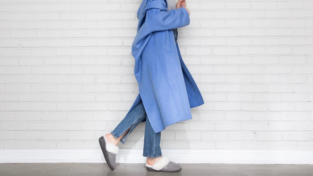 Woman walking in Nuknuuk slippers