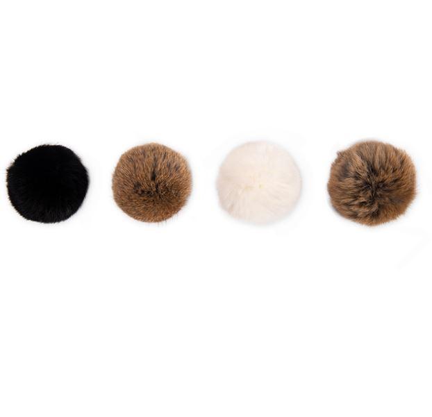 Fur Pom pom (Black) - Nuknuuk