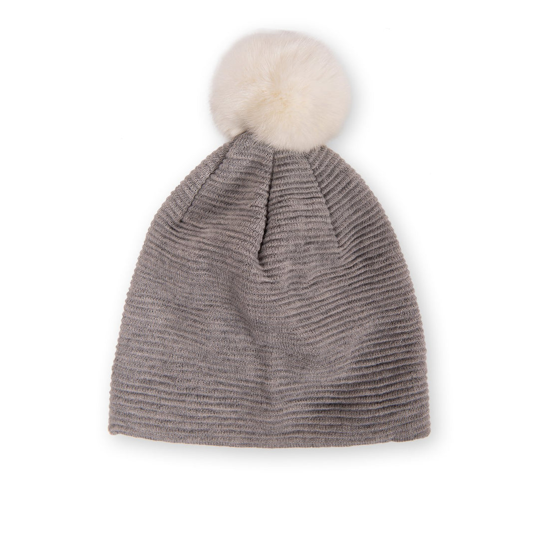 Loren Beanie (Grey/White) - Nuknuuk
