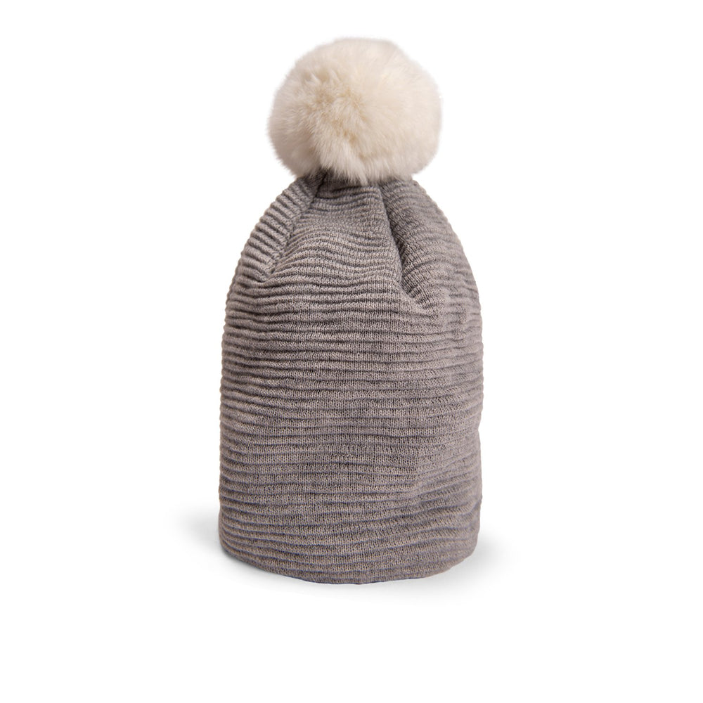 Loren Beanie (Grey/White) - Nuknuuk