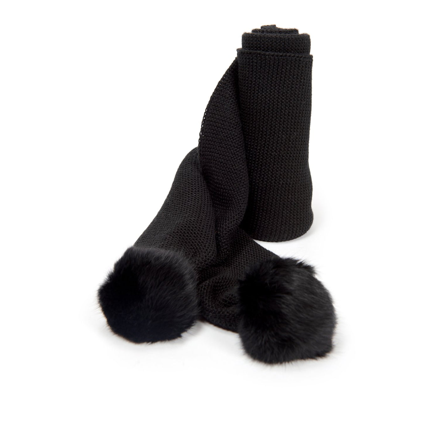 Sofia Scarf (Black/Black) - Nuknuuk