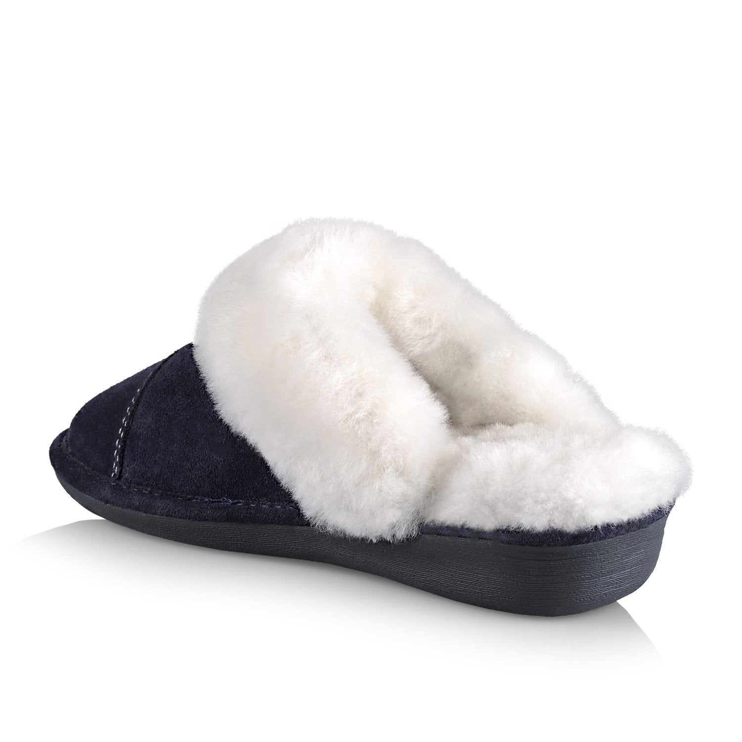 Women's Joy Slippers Sheepskin in Navy Nuknuuk